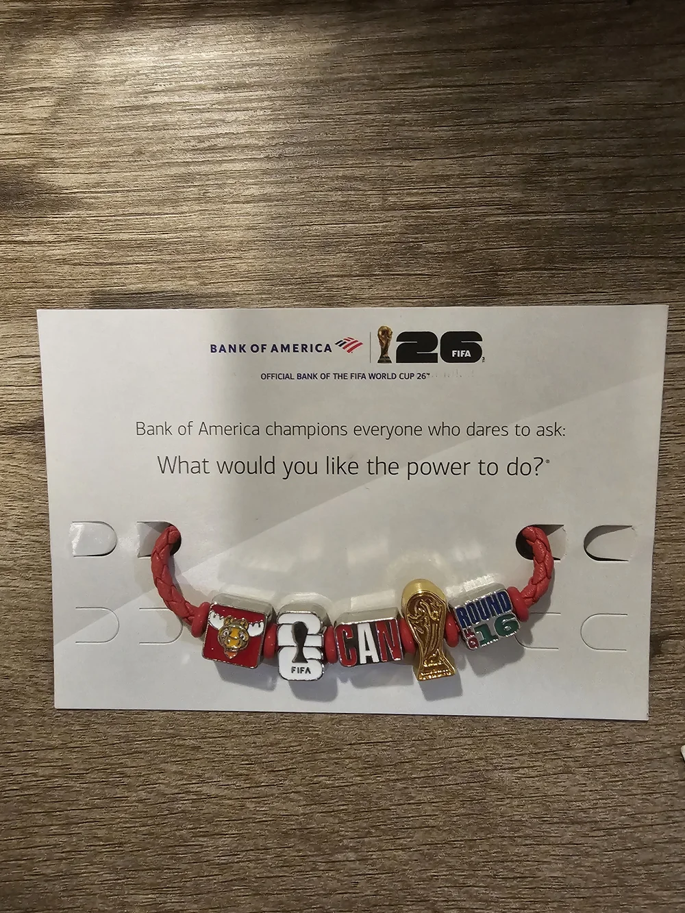 Red Charm Bracelet with Mixed Enamel and Gold-Tone Accents